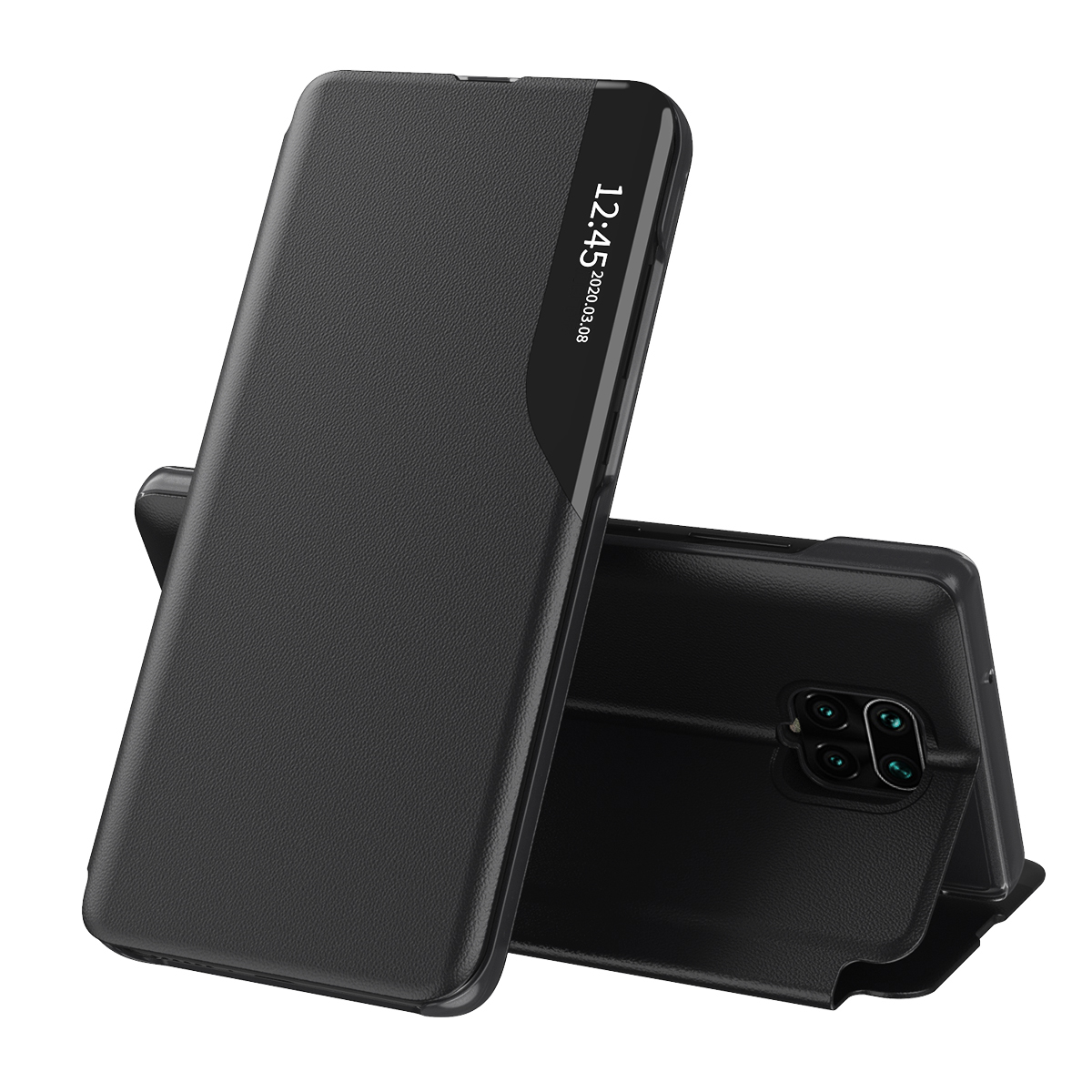 Techsuit eFold Series knižkový obal Xiaomi Redmi Note 9S / Note 9 Pro / Note 9 Pro Max - Čierny KF233575