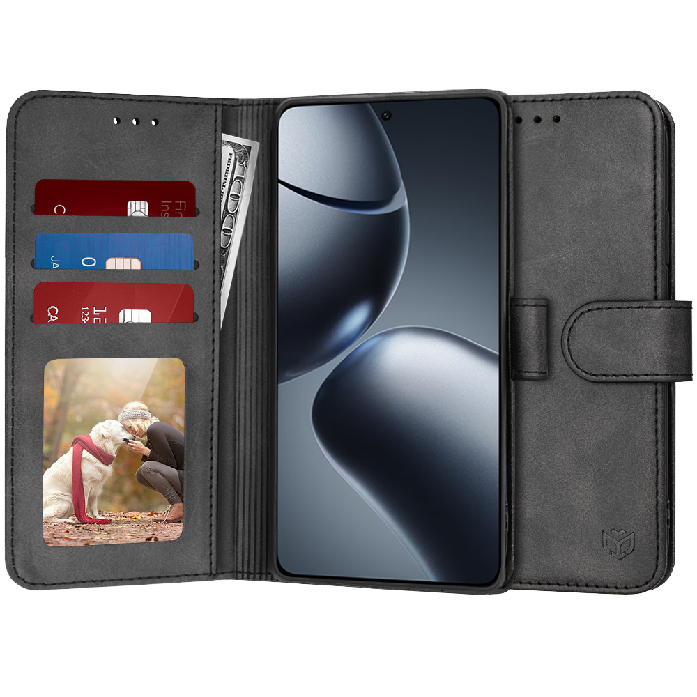 Techsuit Diary Book knižkový obal Xiaomi 14T Pro - Čierny KF2338690