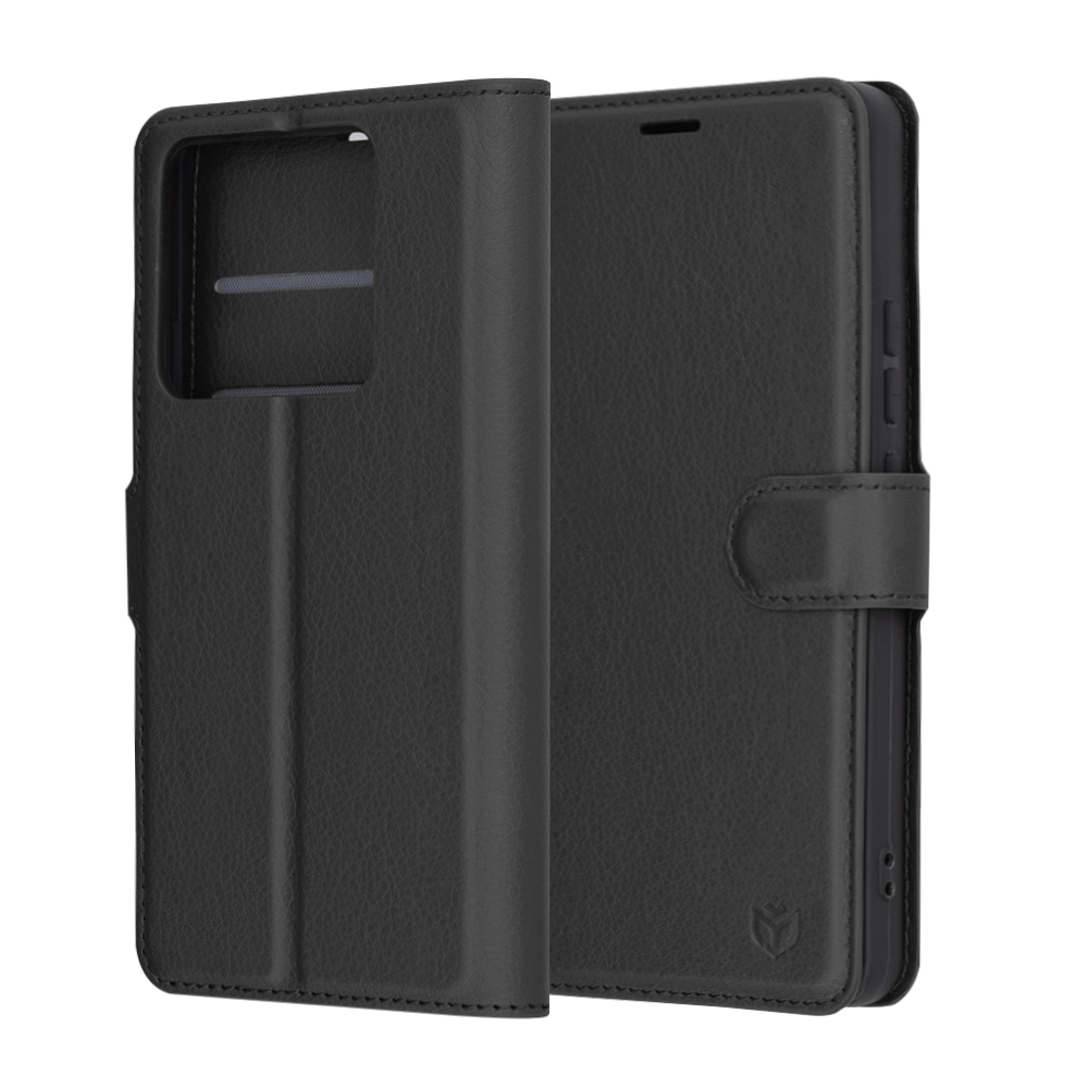 Techsuit Leather Folio kožený obal Xiaomi 14T Pro - Čierny KF2338693