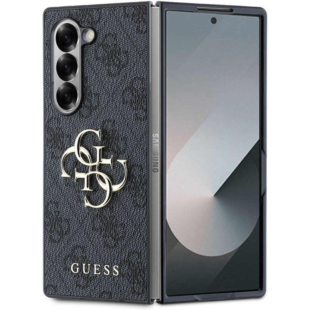 Guess kožený obal 4G Metal Logo (GUHCZFD64GMGGR) - Samsung Galaxy Z Fold6 - Čierny KF2339786