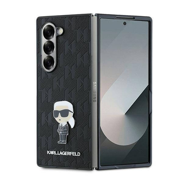Karl Lagerfeld Saffiano tvrdý obal na telefón (KLHCZFD6SAPKINPKK) - Samsung Galaxy Z Fold6 - Monogram Ikonik KF2339561