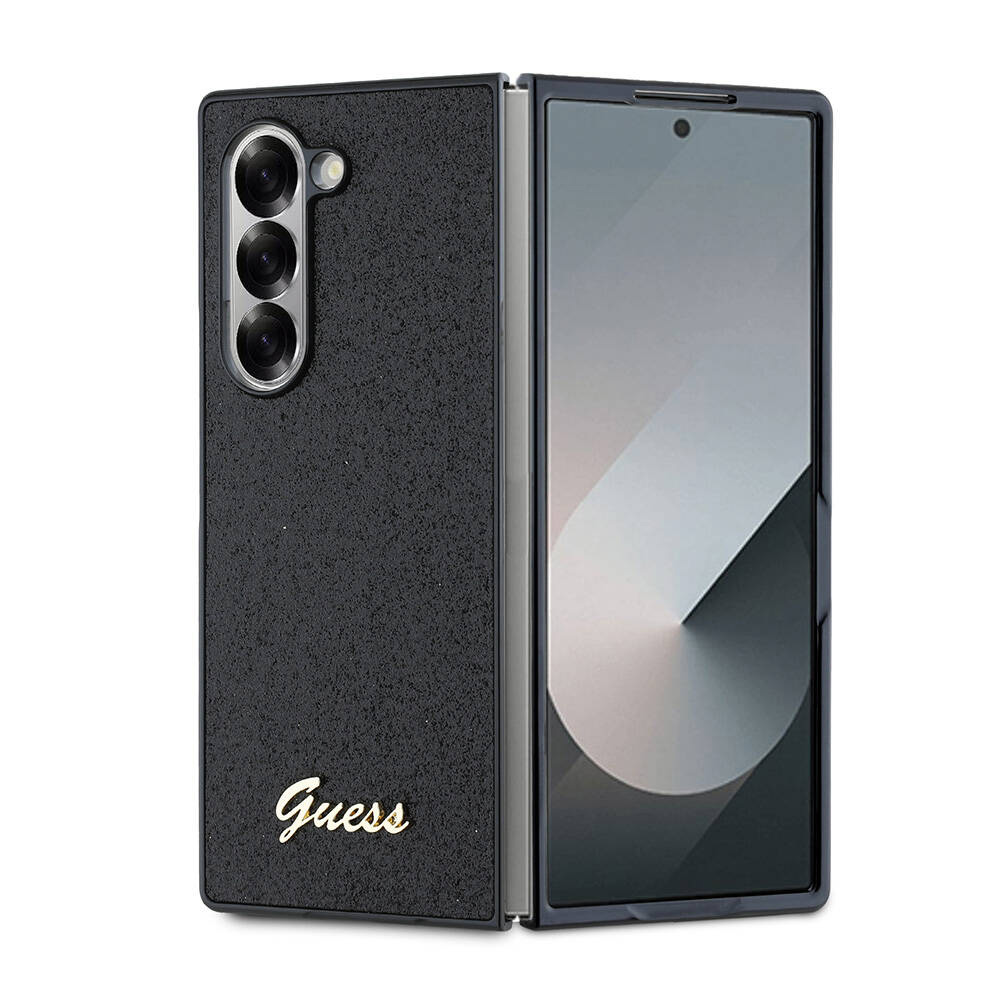 Guess Glitter Script (GUHCZFD6HGGSHK) ochranný obal - Samsung Galaxy Z Fold6 - Čierny KF2339982