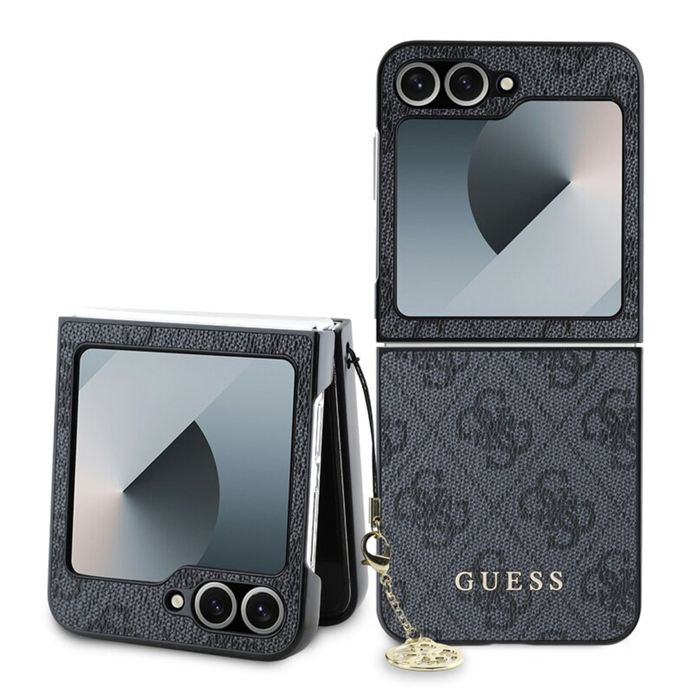 Guess tvrdý obal 4G Charm (GUHCZF6GF4GGR) - Samsung Galaxy Z Flip6 - Čierny KF2340067