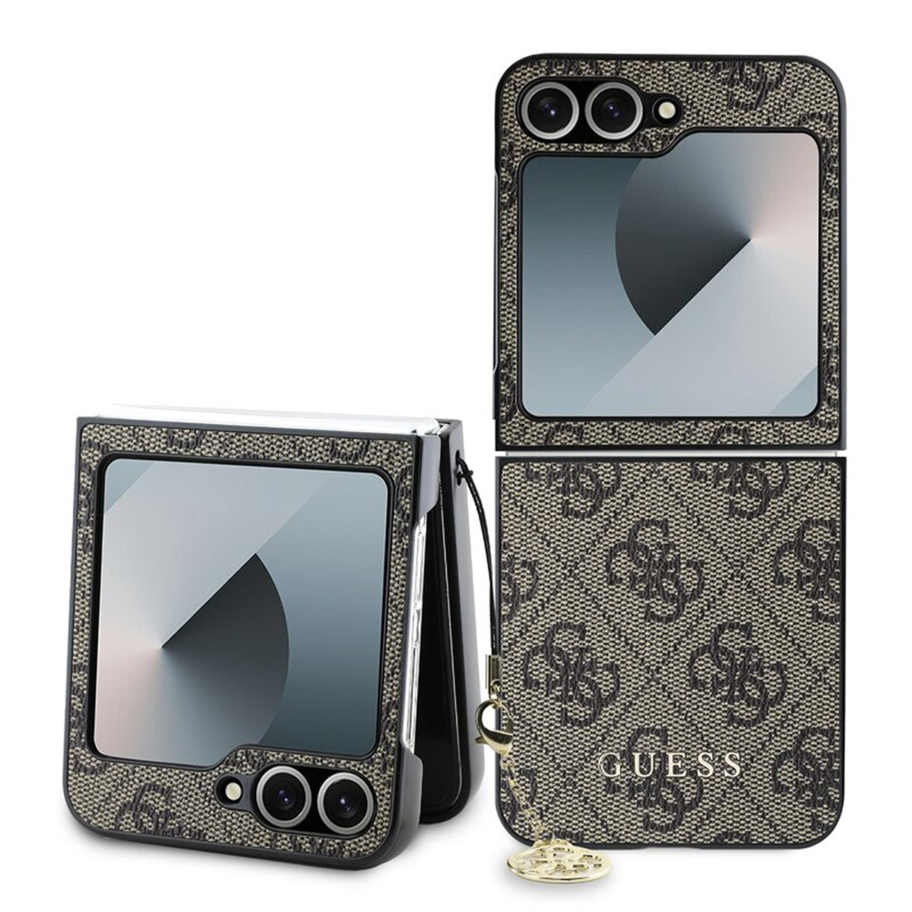 Guess tvrdý obal 4G Charm (GUHCZF6GF4GBR) - Samsung Galaxy Z Flip6 - Hnedý KF2340068