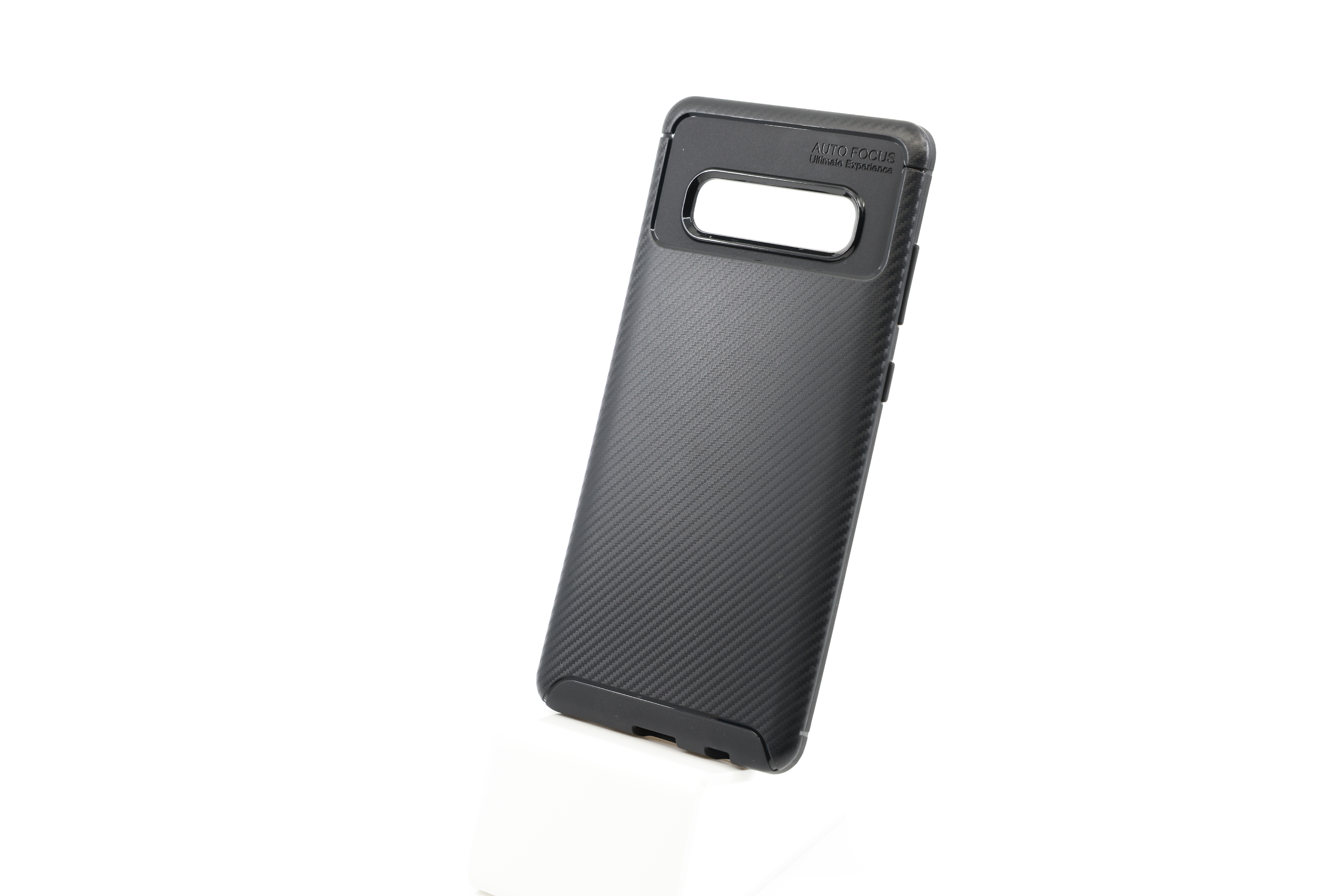 E-shop Bomba Mäkký obal carbon look pre samsung - čierny Model Samsung: Galaxy S10+