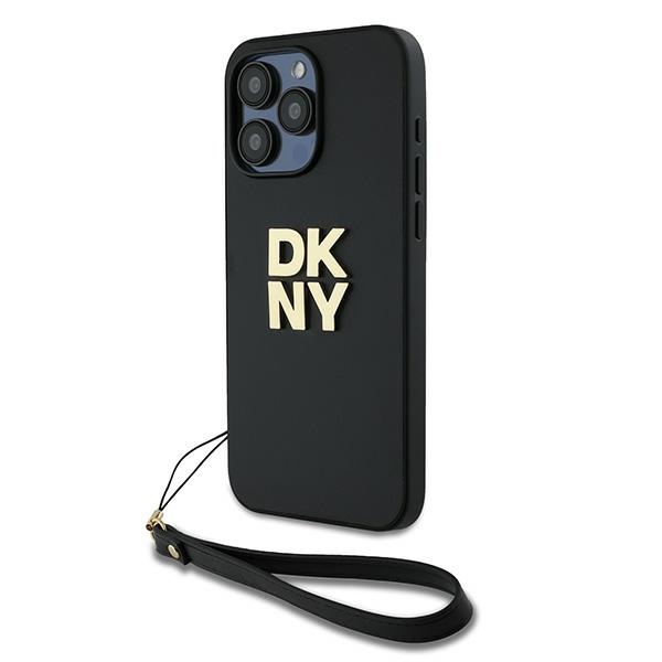 DKNY tvrdý obal s remienkom Stock Logo (DKHCP15XPBSWSK) - iPhone 15 Pro Max - Čierny KF2342802