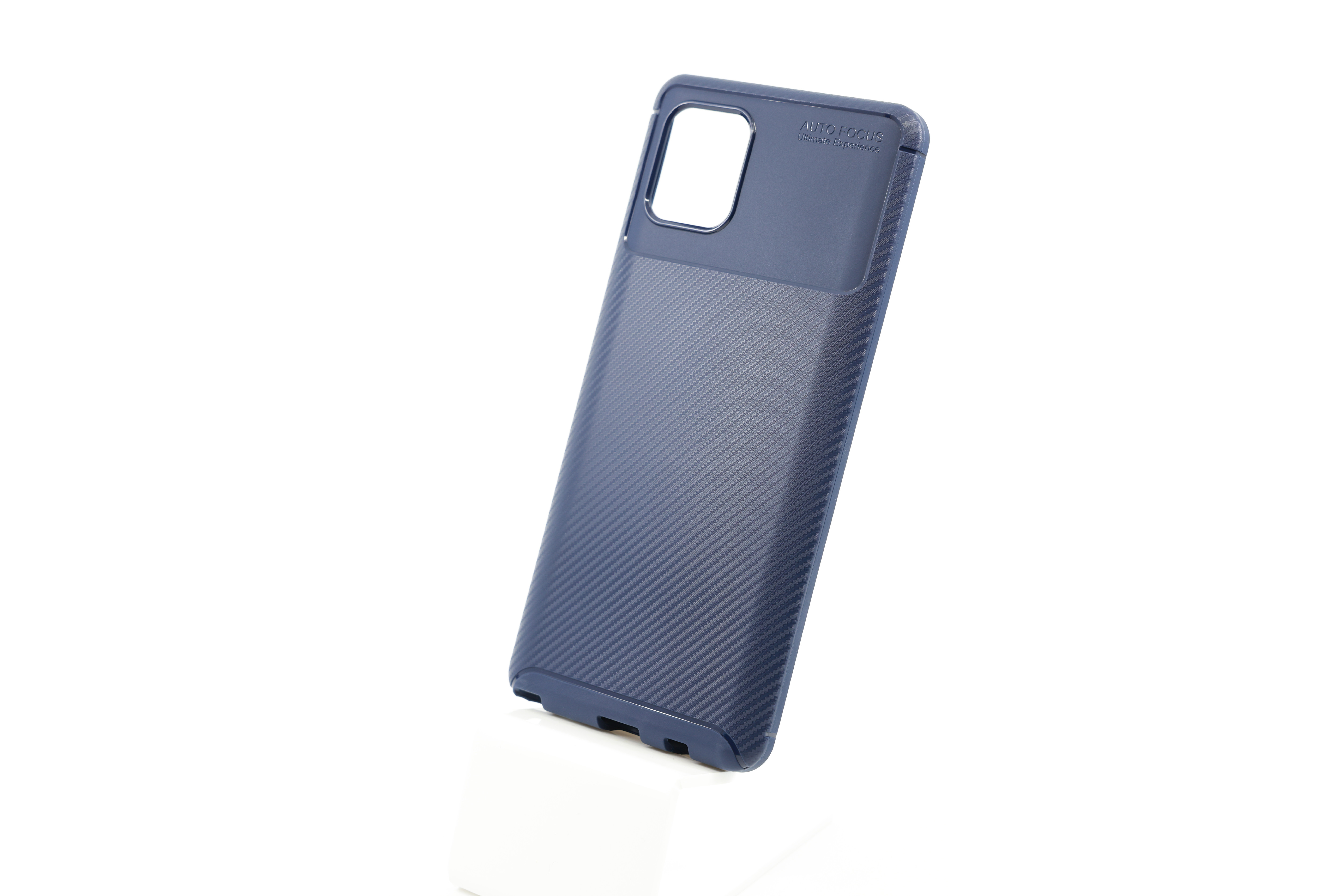 E-shop Bomba Mäkký obal carbon look pre samsung - modrý Model Samsung: Galaxy Note 10 Lite