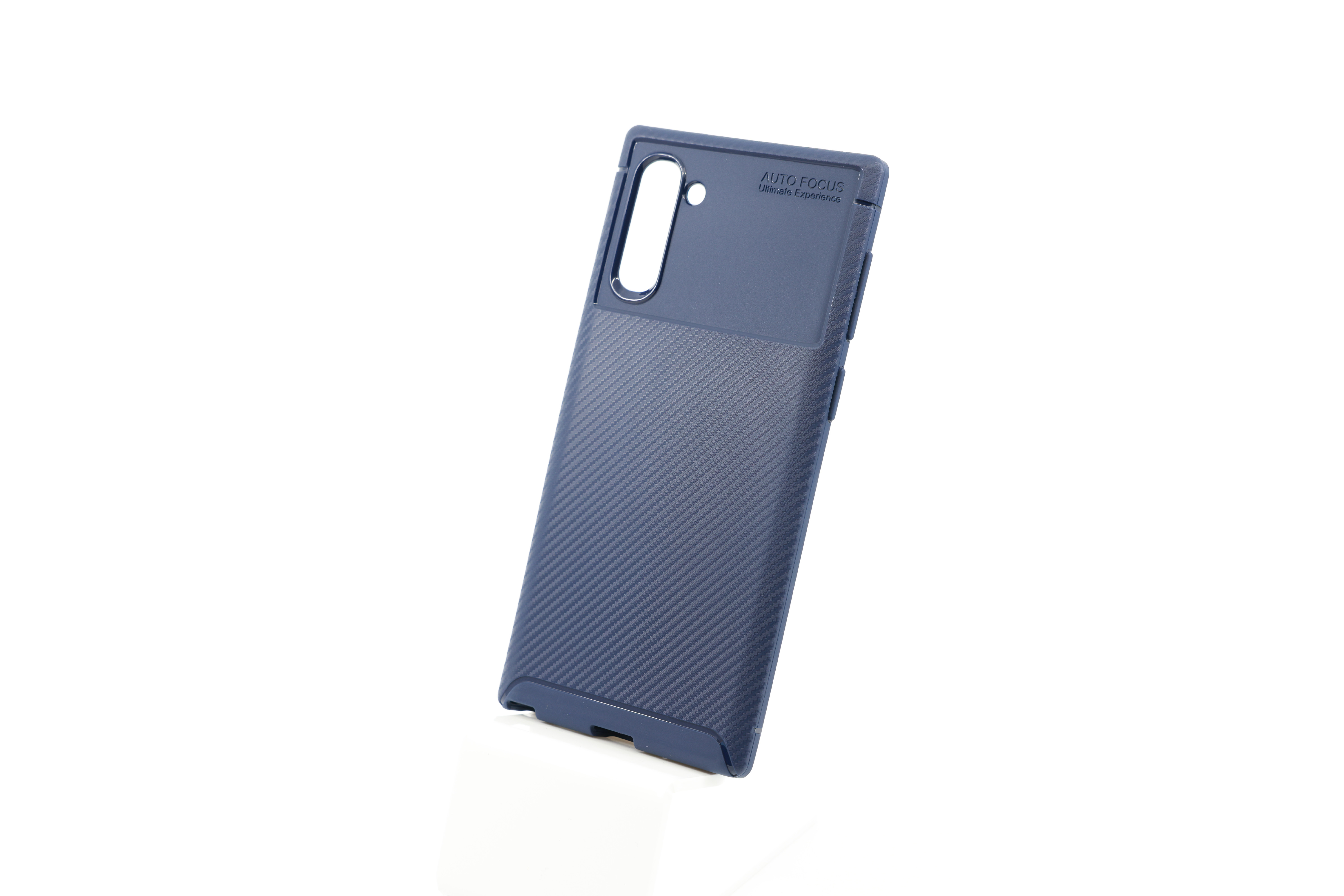 E-shop Bomba Mäkký obal carbon look pre samsung - modrý Model Samsung: Galaxy Note 10