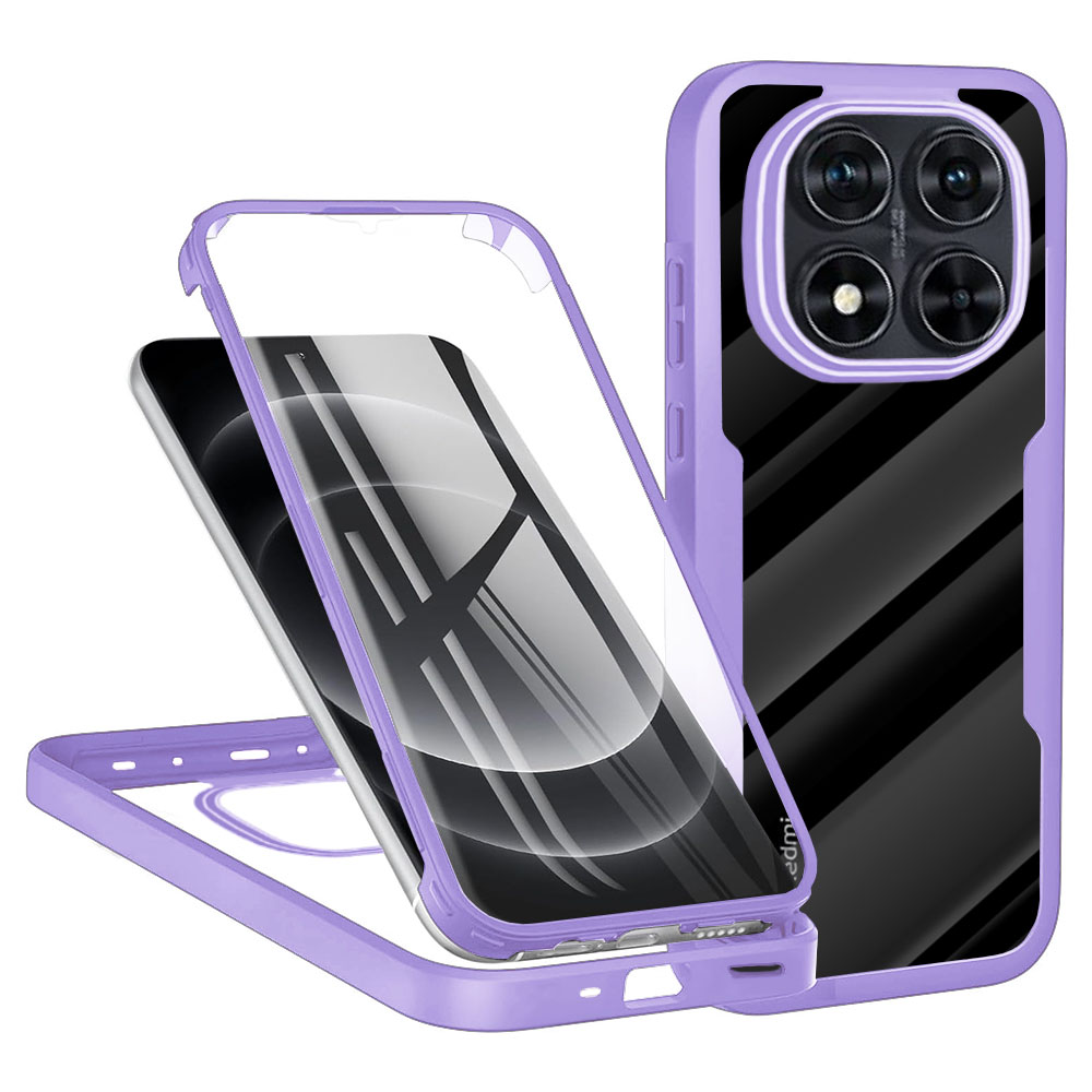 Techsuit ColorVerse 360 Series + Screen Protector obal so sklom Xiaomi Redmi Note 14 Pro / Note 14 Pro+ / Poco X7 - Fialový KF2341797