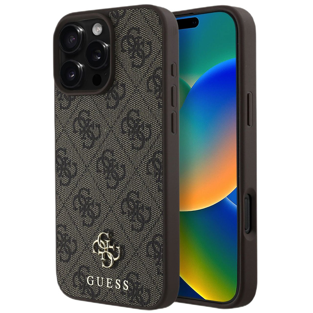 Guess tvrdý obal 4G Classic MagSafe (GUHMP16XP4SM4MW) - iPhone 16 Pro Max - Hnedý KF2345392
