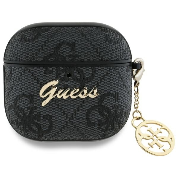 Guess 4G Charm Collection (GUA4G4GSMK) ochranný obal pre - Apple AirPods 4 - Čierny KF2345403