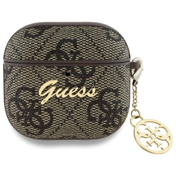 Guess 4G Charm Collection (GUA4G4GSMW) ochranný obal pre - Apple AirPods 4 - Hnedý KF2345404