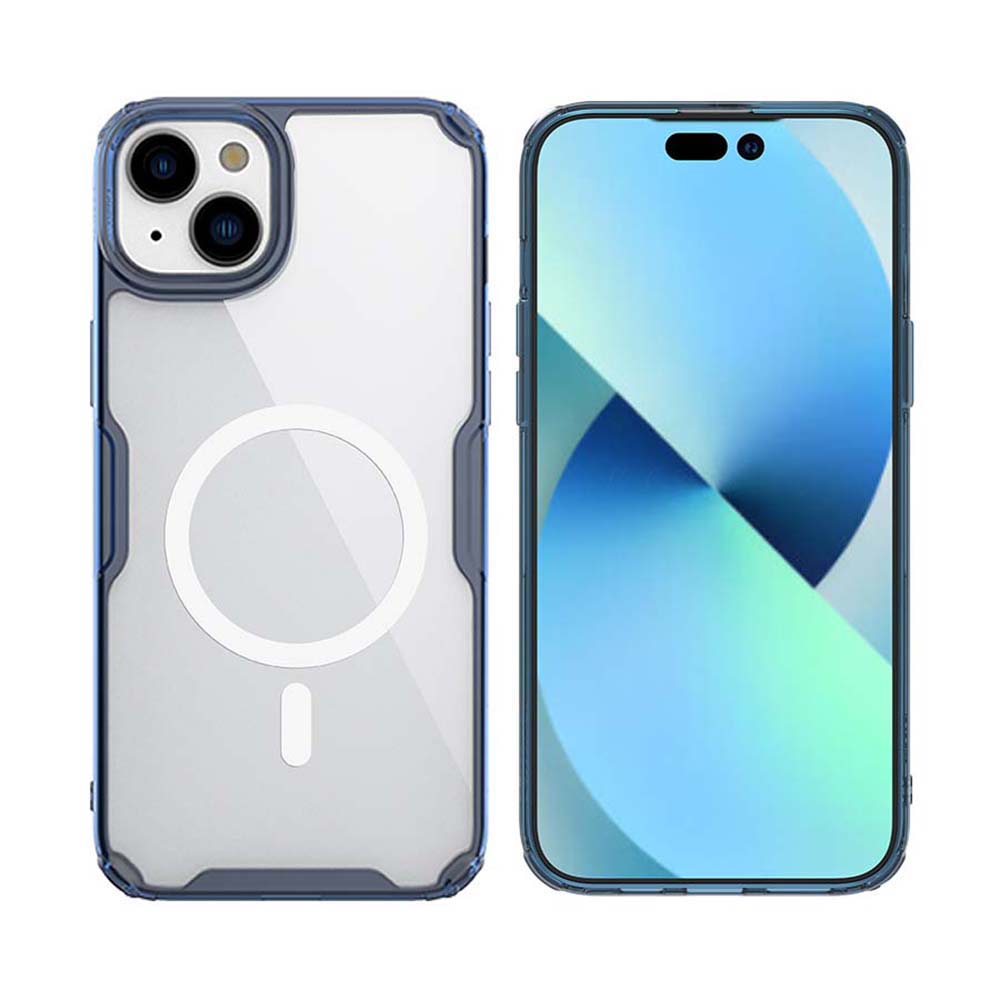 Nillkin Nature TPU MagSafe puzdro pre iPhone 15 Plus – modré KF2315225
