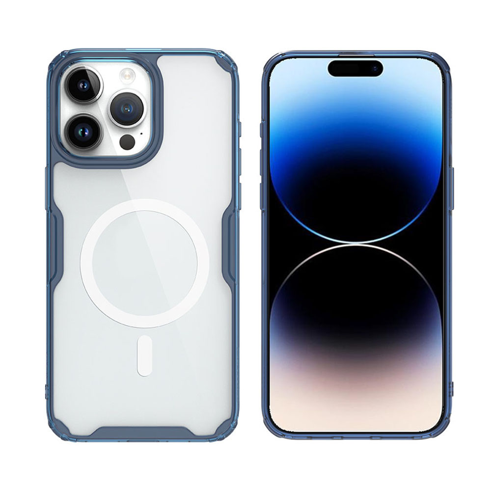Nillkin Nature TPU MagSafe puzdro pre iPhone 15 Pro – modré KF2315223