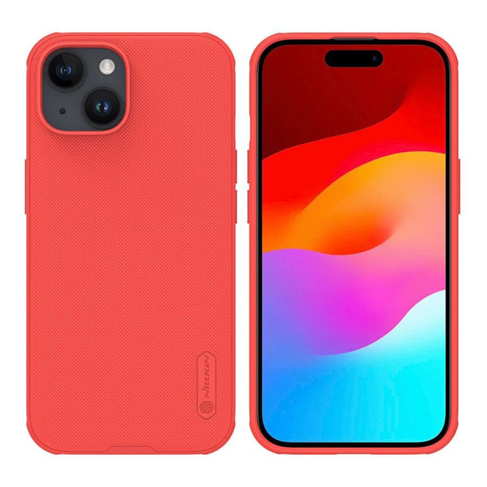 Nillkin Super Frosted Shield puzdro pre iPhone 15 Plus – červené KF2315249