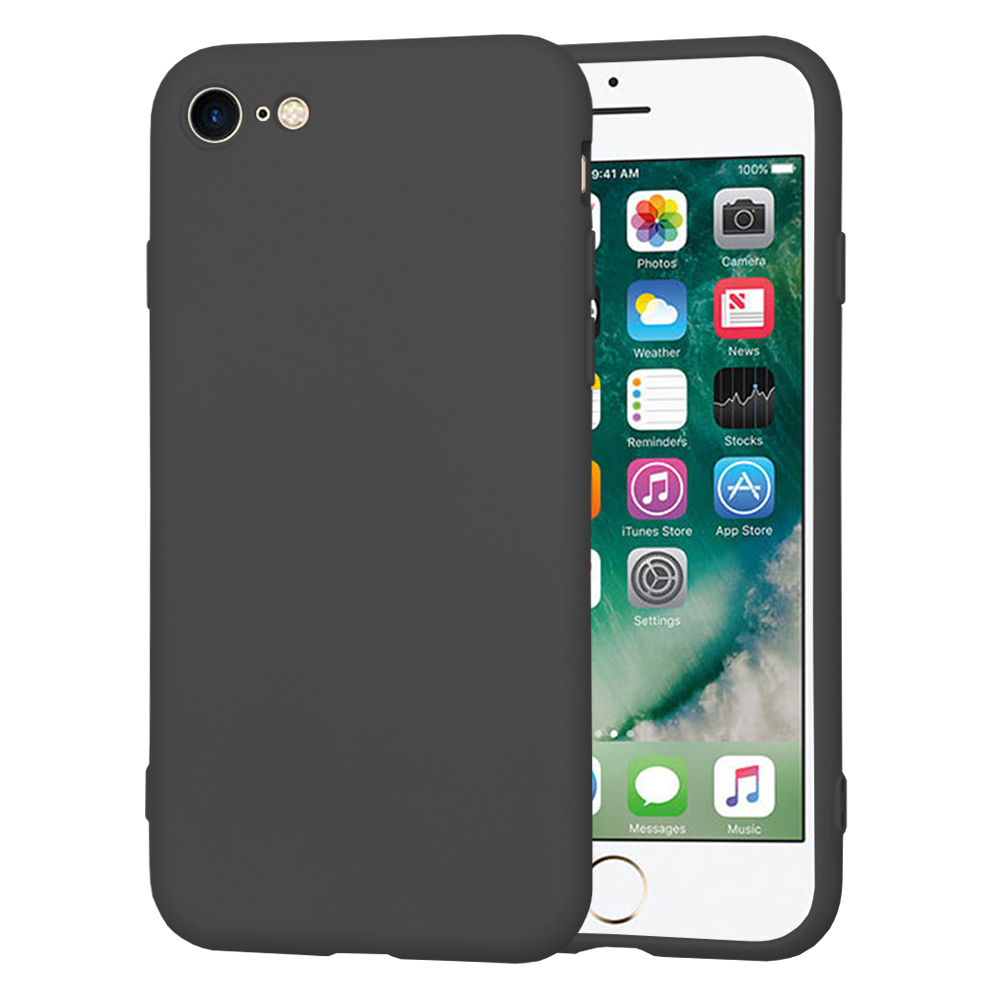 Techsuit SoftFlex puzdro pre iPhone 7 / 8 / SE 2 (2020) / SE 3 (2022) – čierne KF2330271