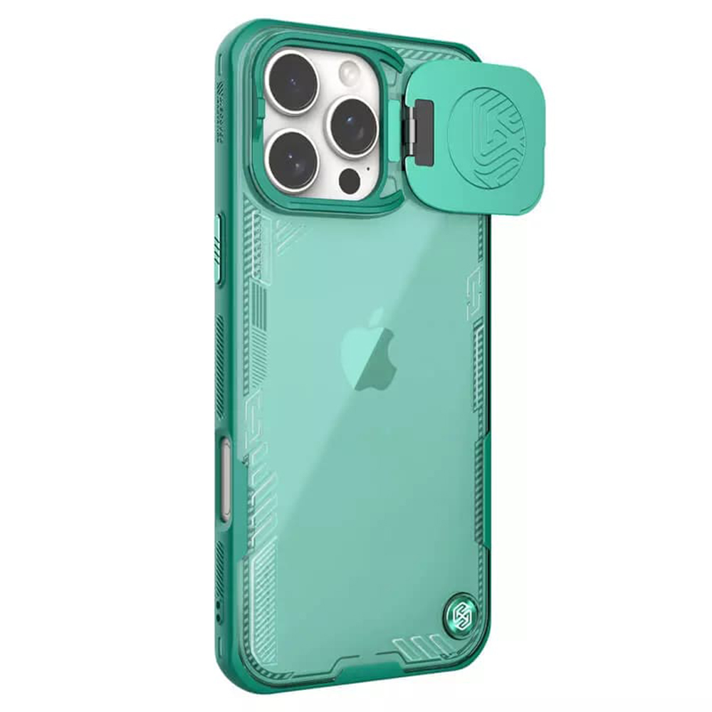Nillkin Iceblade Prop puzdro (bez výrezu na kameru) pre iPhone 16 Pro – zelené KF2334132