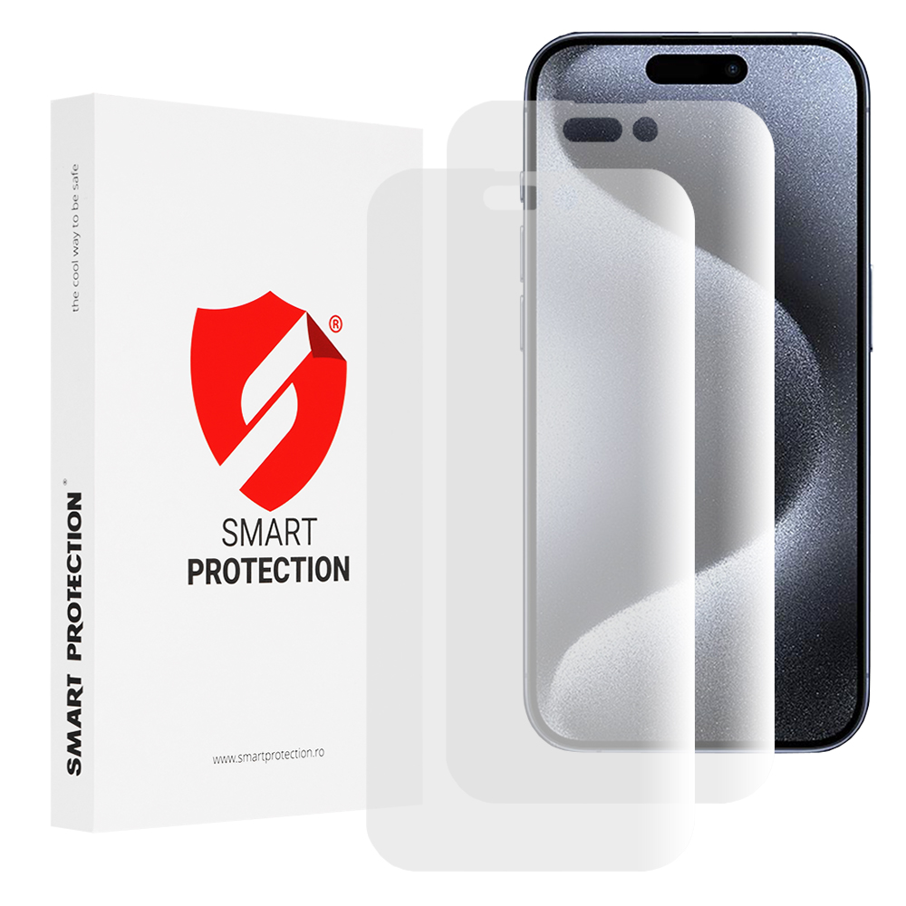 Smart Protection Premium Classic (2 ks) ochranná fólia pre iPhone 15 Pro – číra KF2335594
