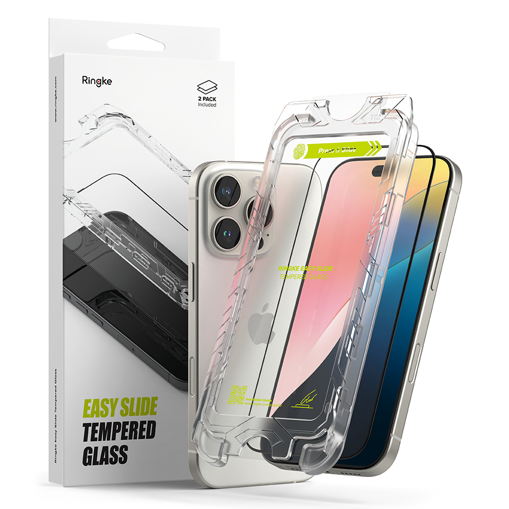 Ringke Easy Slide Tempered Glass (2 ks) tvrdené sklo pre iPhone 16 Pro Max – číre KF2335725