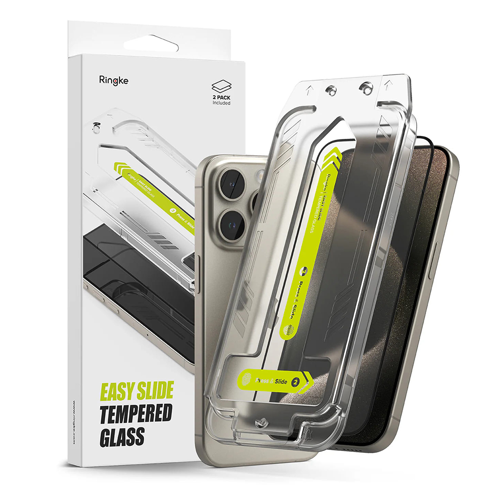 Ringke Easy Slide Tempered Glass (2 ks) tvrdené sklo pre iPhone 16 Pro – číre KF2335751