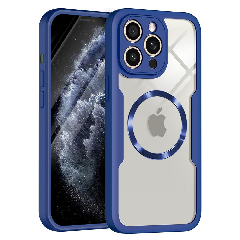 Techsuit ColorVerse 360 MagSafe Series puzdro + ochranné sklo pre iPhone 11 Pro – modré KF2335964