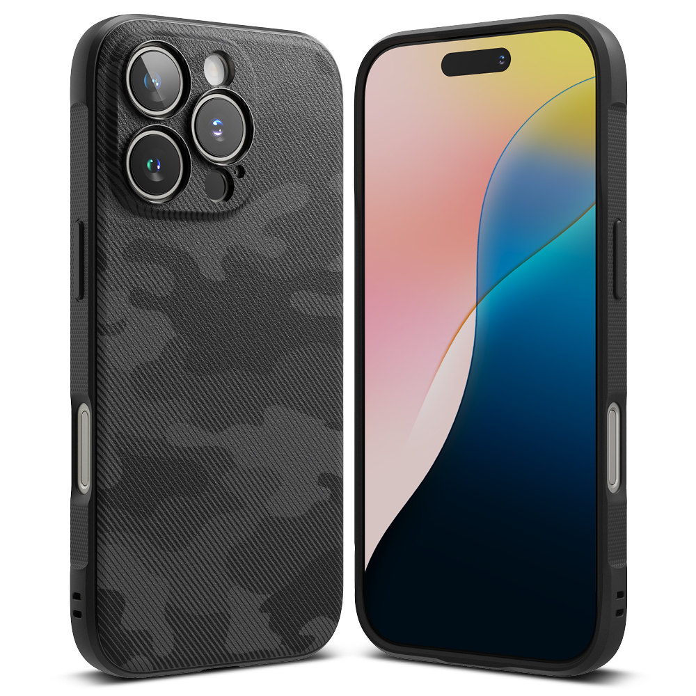 Ringke Onyx Design puzdro pre iPhone 16 Pro Max – čierne maskáčové KF2338082