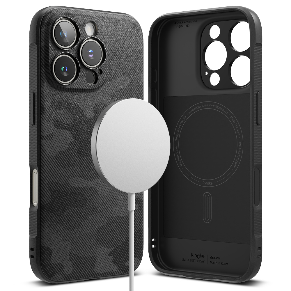 Ringke Onyx MagSafe puzdro pre iPhone 16 Pro Max – čierne maskáčové KF2338084