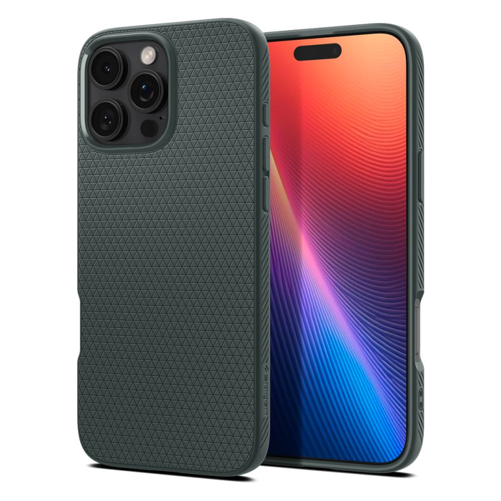 Spigen Liquid Air puzdro pre iPhone 16 Pro Max – tmavozelené (Abyss Green) KF2338526