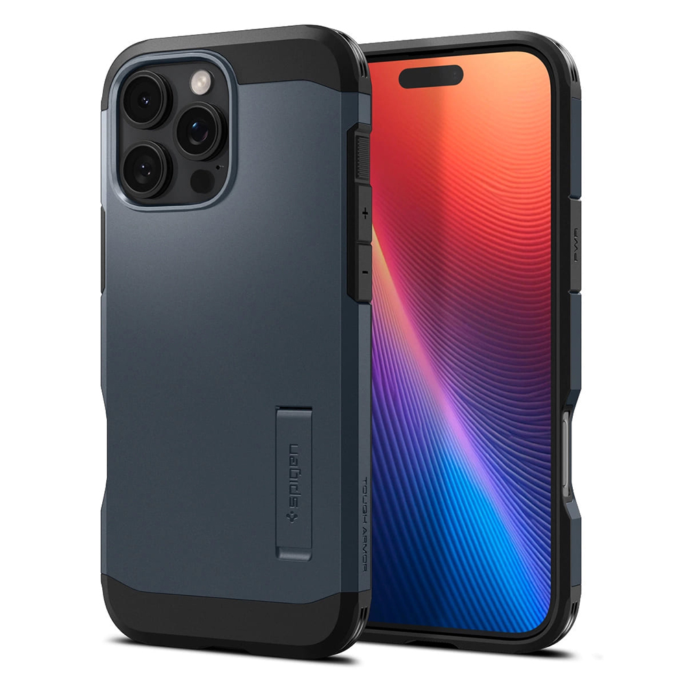 Spigen Tough Armor MagSafe puzdro pre iPhone 16 Pro Max – kovovo-bridlicové (Metal Slate) KF2338558