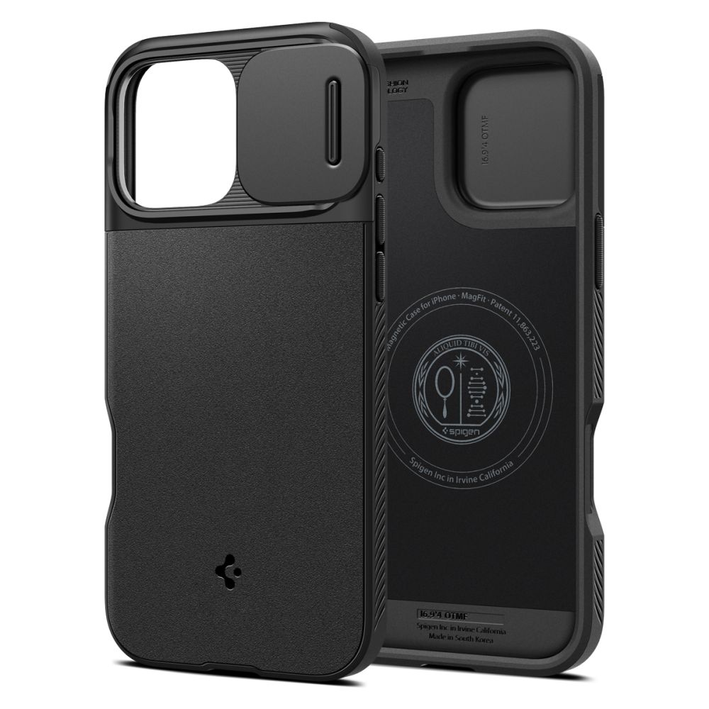 Spigen Optik Armor MagSafe puzdro pre iPhone 16 Pro – čierne KF2338560