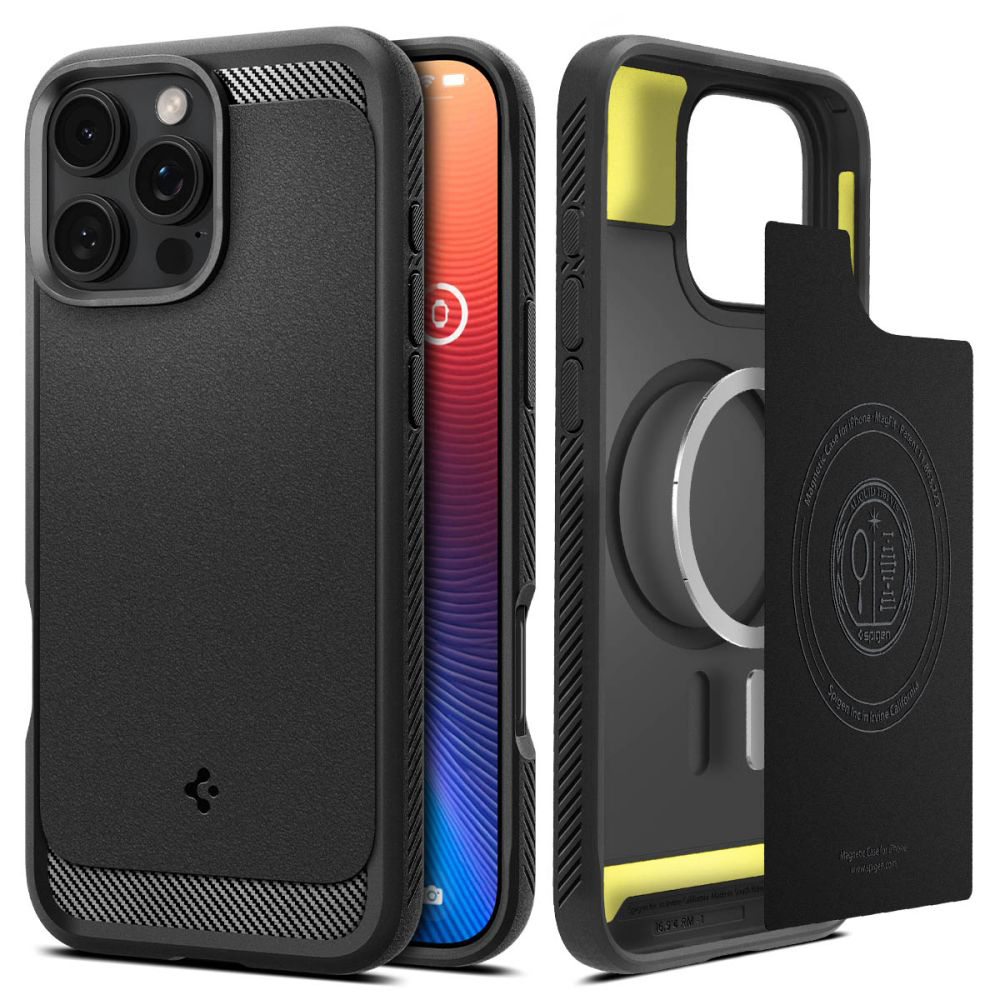 Spigen Rugged Armor MagSafe puzdro pre iPhone 16 Pro – matná čierna KF2338562