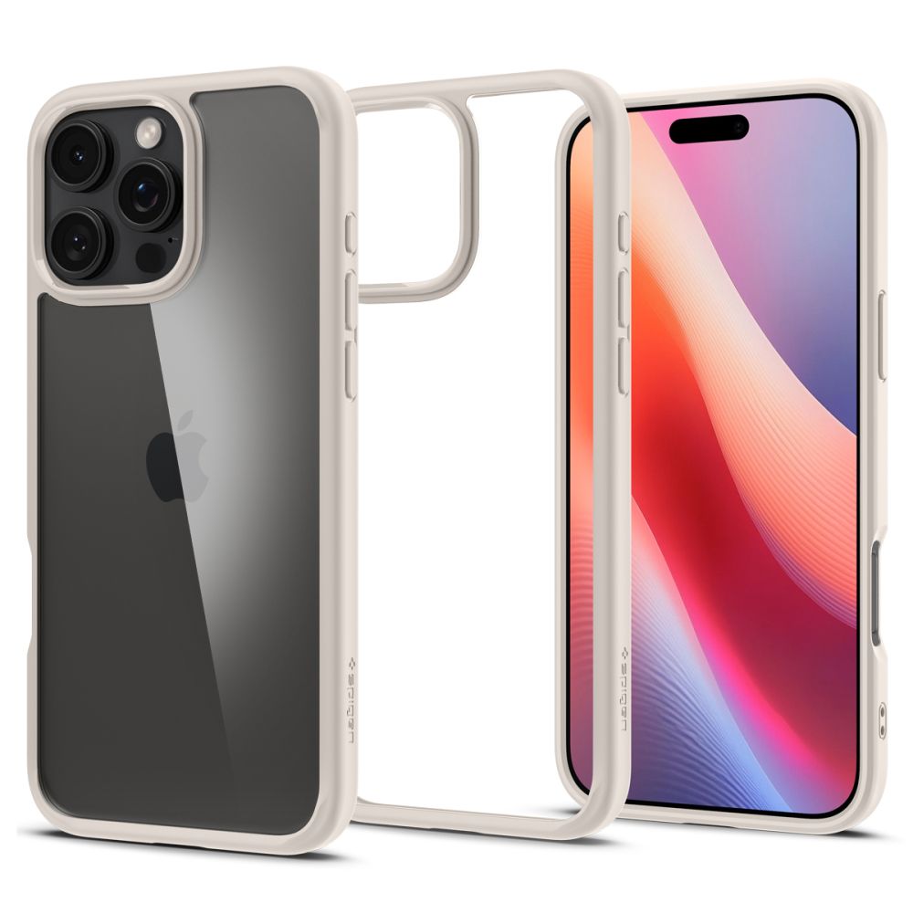 Spigen Ultra Hybrid puzdro pre iPhone 16 Pro – prírodný titan (Natural Titanium) KF2338615