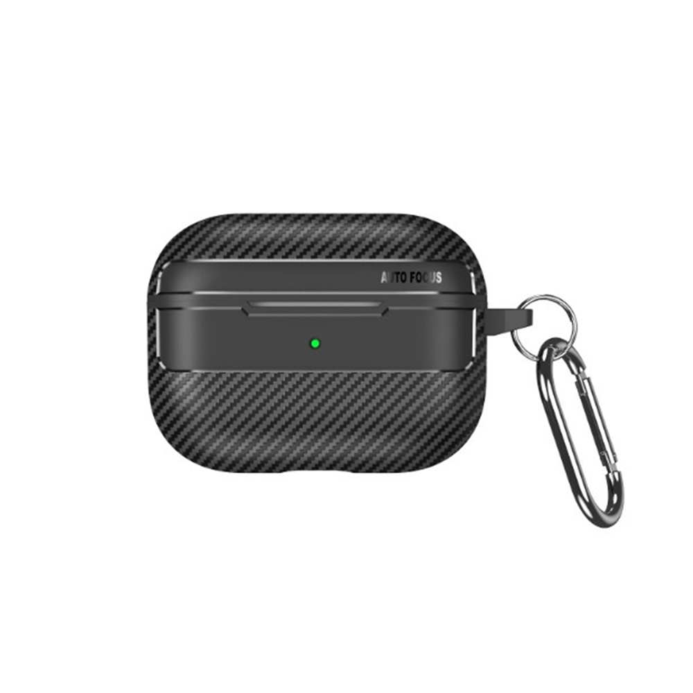 Techsuit CarbonFiber puzdro pre AirPods 4 – čierne KF2341011