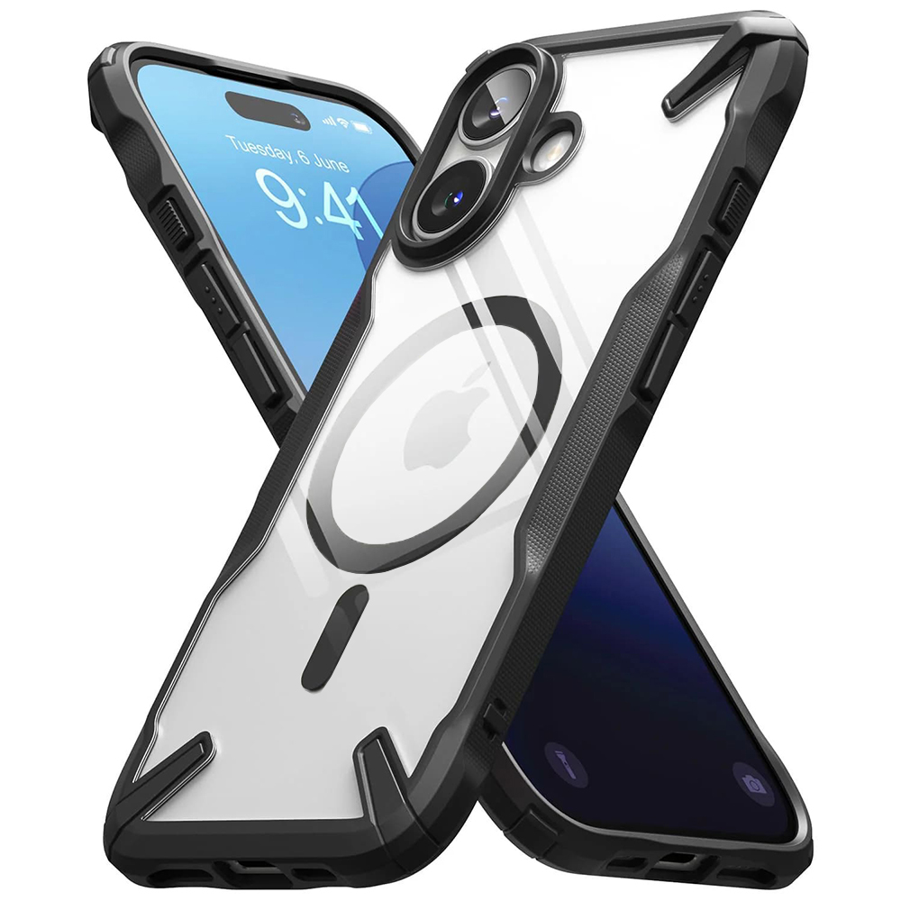 Ringke Fusion X MagSafe puzdro pre iPhone 16 – čierne KF2341085