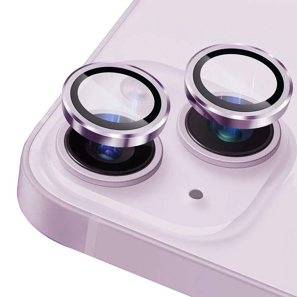 Lito S+ Camera Glass Protector (ochranné sklo kamery) pre iPhone 14 / iPhone 14 Plus – fialová KF2341420