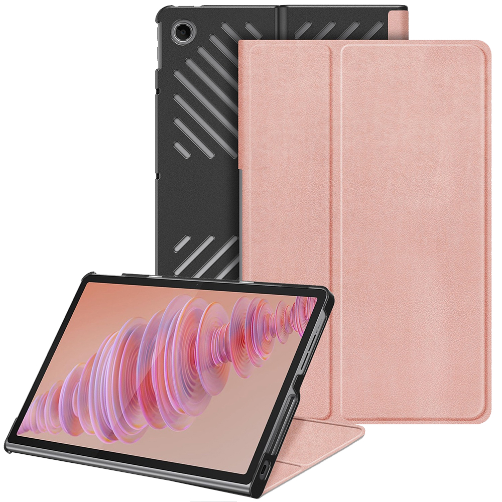 Techsuit FoldPro puzdro pre Lenovo Tab Plus – ružovo‑zlaté (Rose Gold) KF2335491