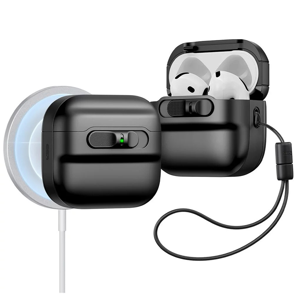 ESR Pulse Magnetic HaloLock puzdro pre Apple AirPods 4 – čierne (Black) KF2335920