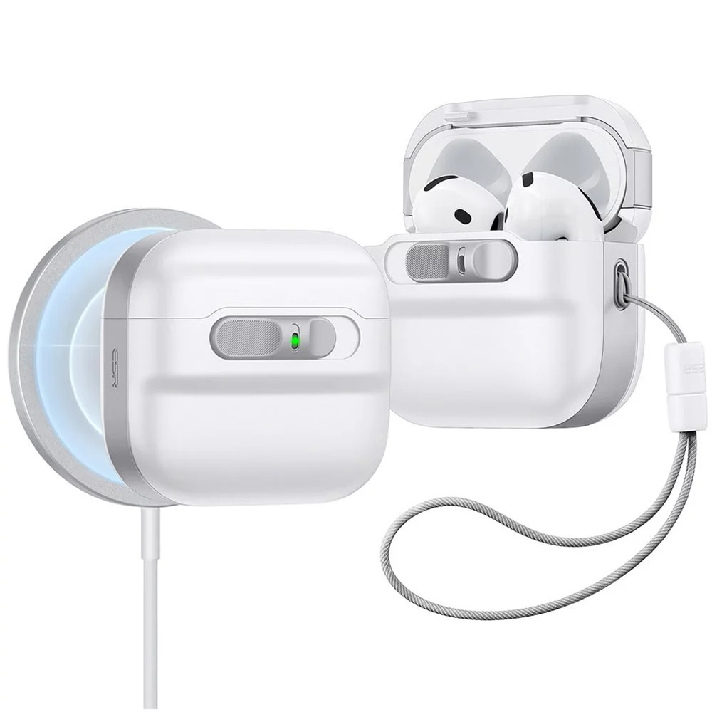 ESR Pulse Magnetic HaloLock puzdro pre Apple AirPods 4 – biele (White) KF2335921