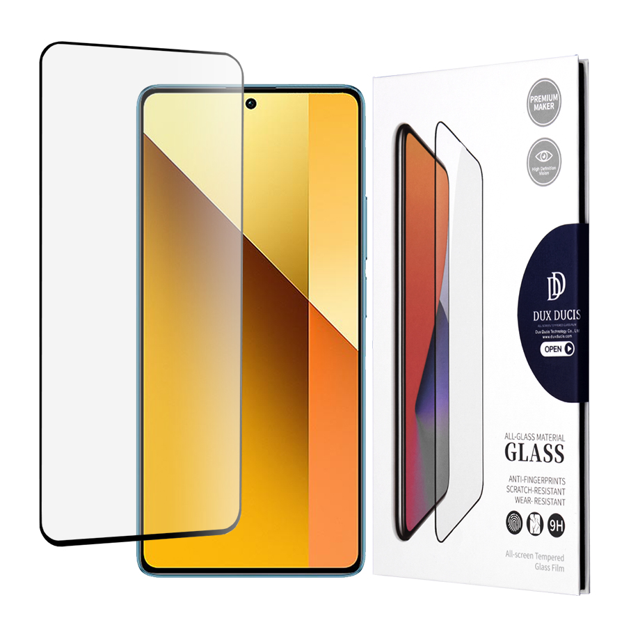 Dux Ducis Tempered Glass tvrdené sklo pre Xiaomi Redmi Note 13 4G / 5G / Note 13 Pro 4G / 5G / Poco M6 Pro 4G / Poco X6 – čierne (Black) KF2318452