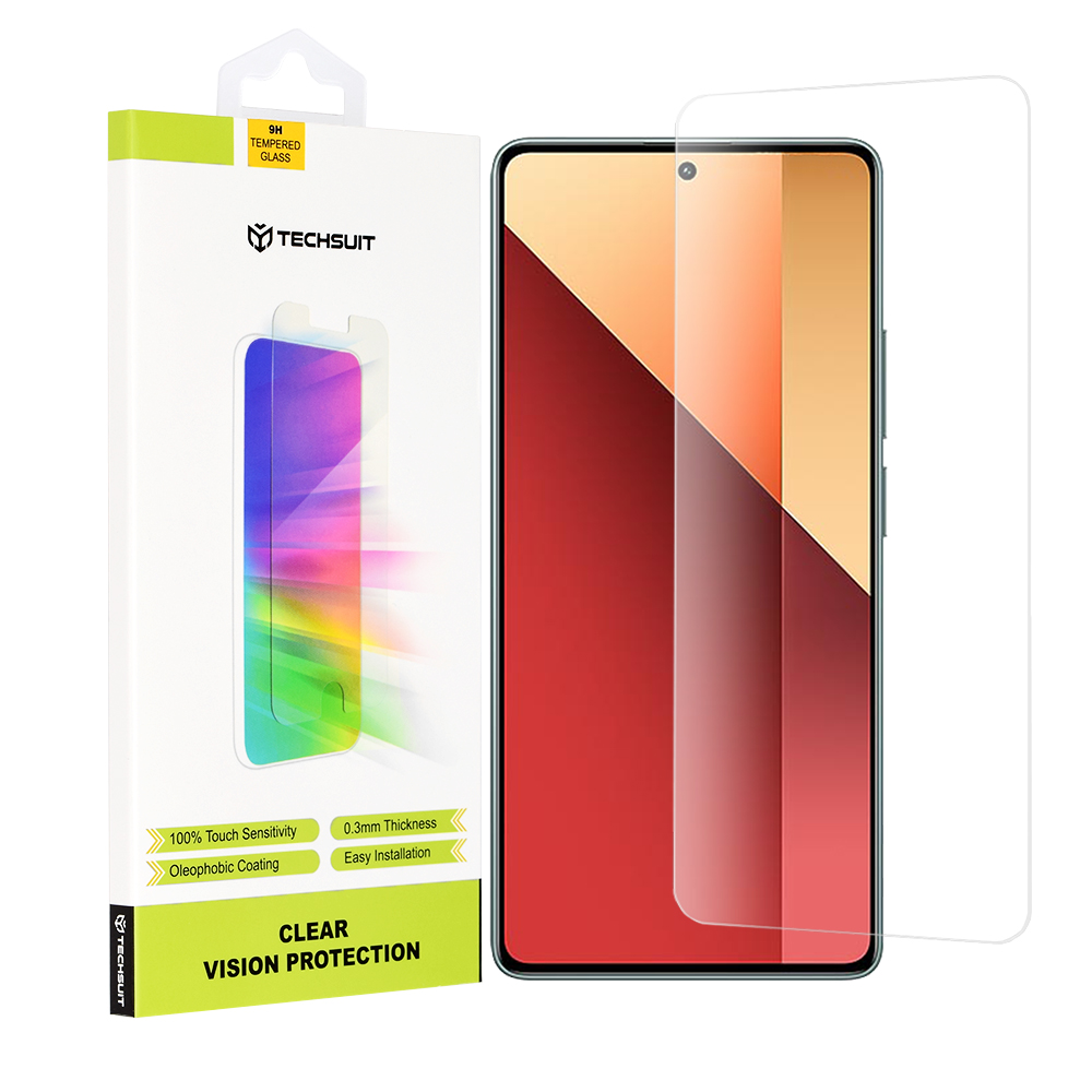 Techsuit Clear Vision Glass tvrdené sklo pre Xiaomi Redmi Note 13 Pro 4G / Poco M6 Pro 4G – priehľadné (Transparent) KF2318740