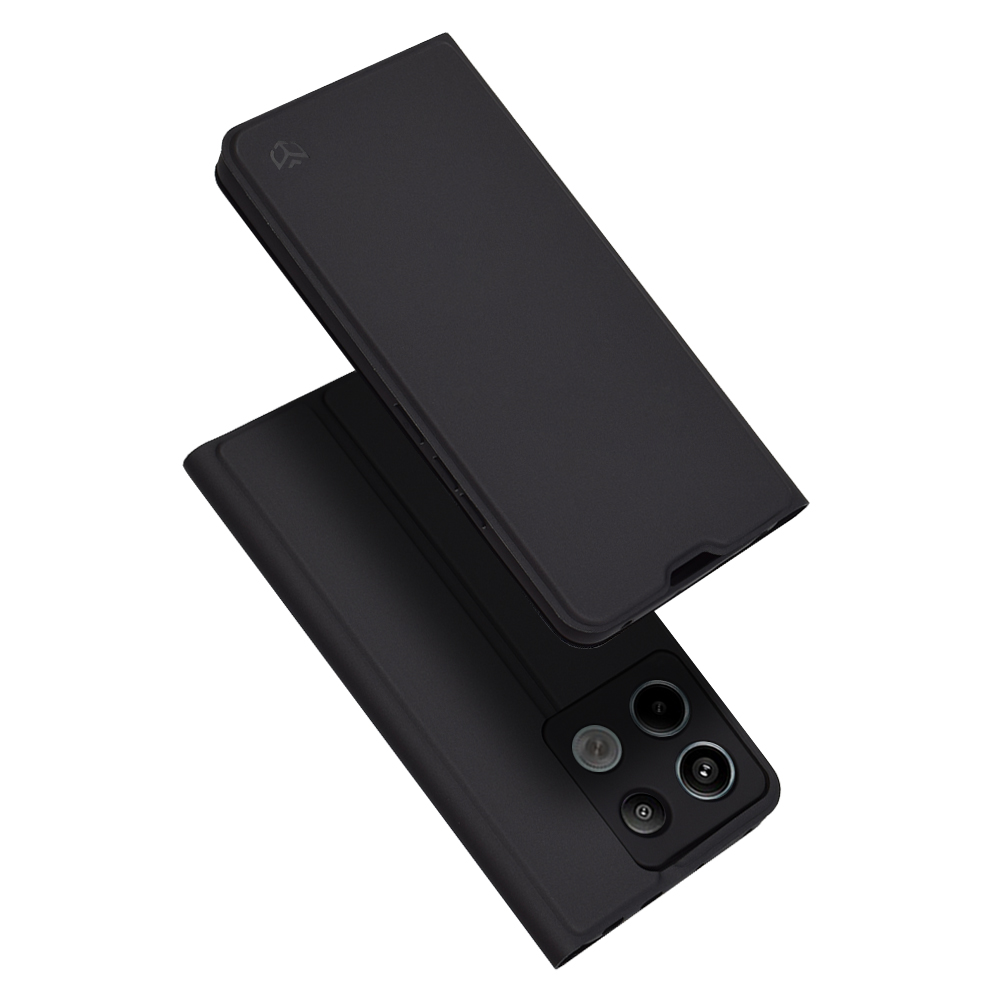 Techsuit Magskin Book puzdro pre Xiaomi Redmi Note 13 Pro 5G / Poco X6 – čierne (Black) KF2322103
