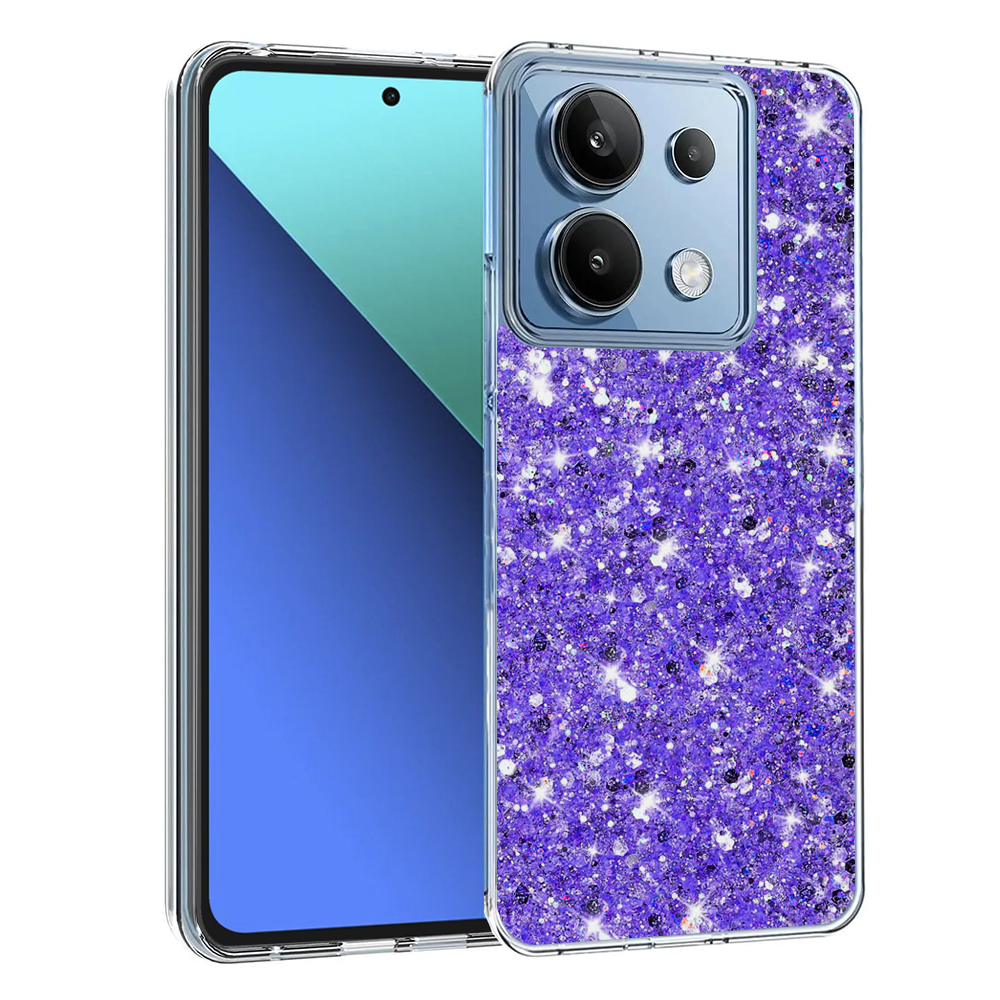 Techsuit Sparkly Glitter puzdro pre Xiaomi Redmi Note 13 4G – fialové (Purple) KF2324100