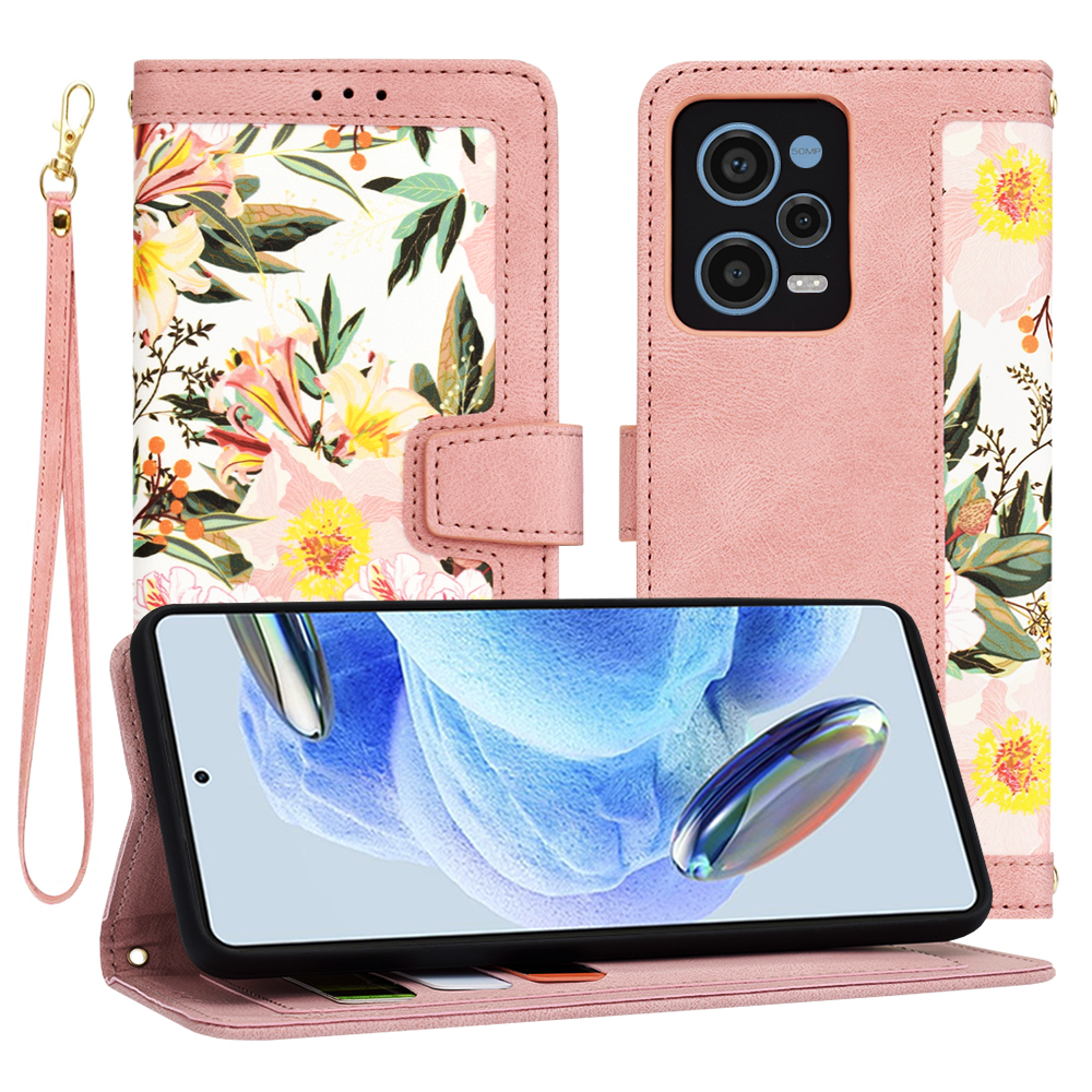 Techsuit FlipCraft puzdro pre Xiaomi Redmi Note 12 Pro 5G – ružové (Sweetheart Pink) KF2328543