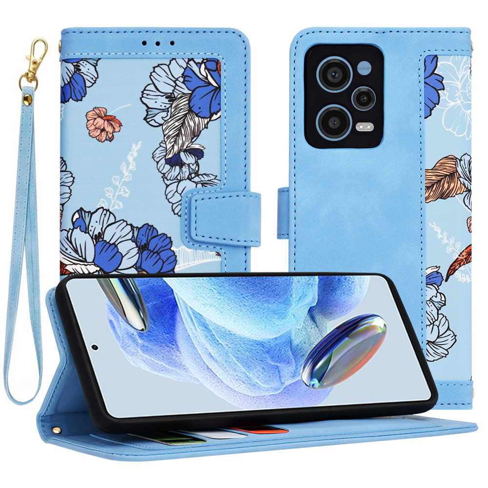 Techsuit FlipCraft puzdro pre Xiaomi Redmi Note 12 Pro 5G – žiarivá modrá (Vibrant Blue) KF2328544