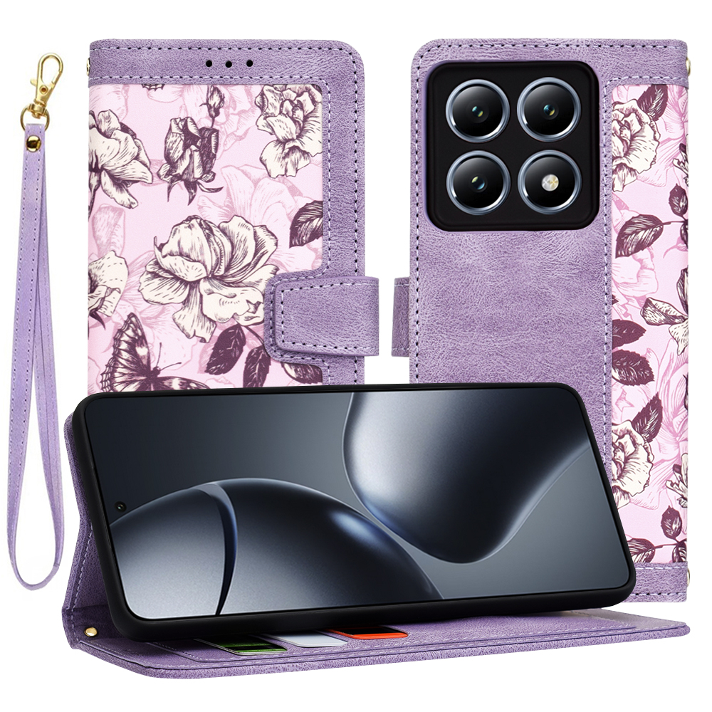 Techsuit FlipCraft puzdro pre Xiaomi 14T Pro – fialové (Mysterious Purple) KF2338702