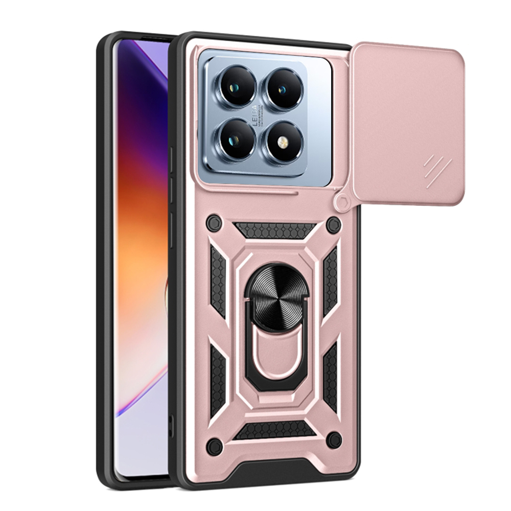 Techsuit CamShield Series puzdro pre Xiaomi 14T Pro – ružovo‑zlaté (Rose Gold) KF2338717