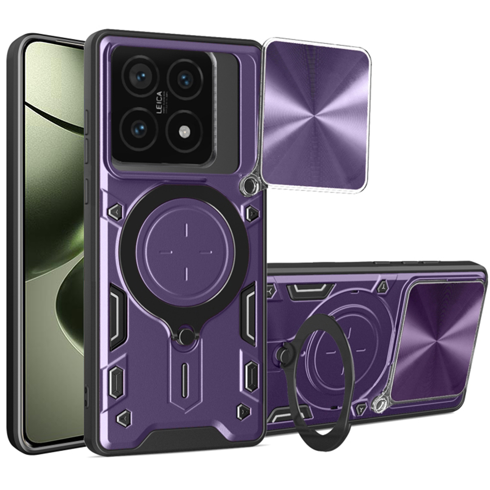 Techsuit CamGuard Pro puzdro pre Xiaomi 14T – fialové (Purple) KF2338723