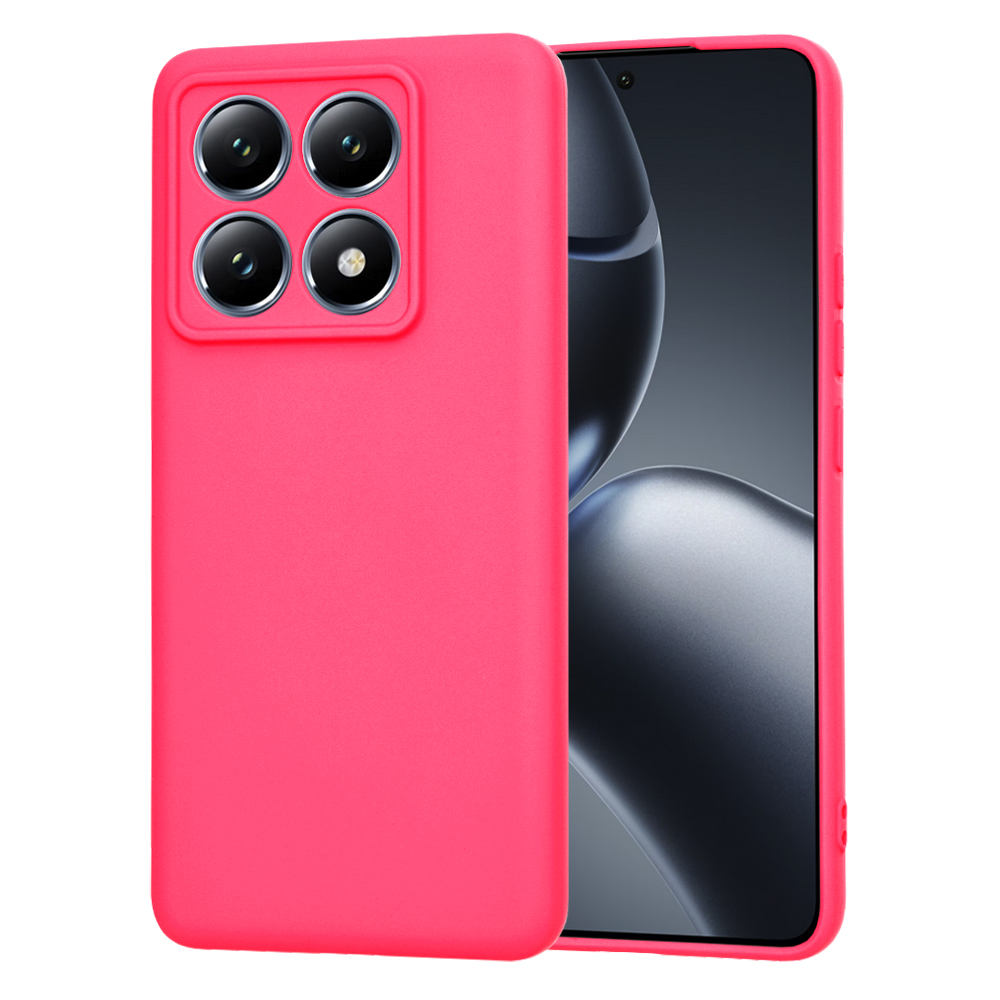 Techsuit SoftFlex puzdro pre Xiaomi 14T Pro – ružové (Hot Pink) KF2338743