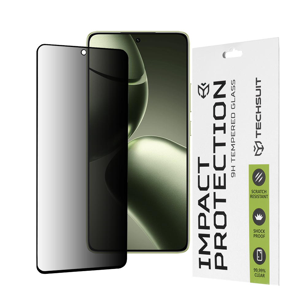 Techsuit 111D Privacy Full Glue tvrdené sklo pre Xiaomi 14T / 14T Pro – čierne (Black) KF2338749