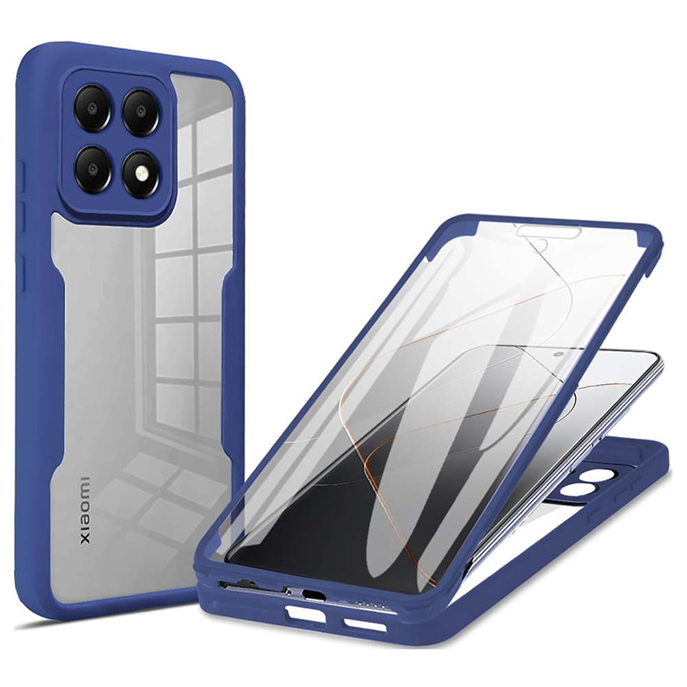 Techsuit ColorVerse 360 Series puzdro + ochrana displeja pre Xiaomi 14T – modré (Blue) KF2338755